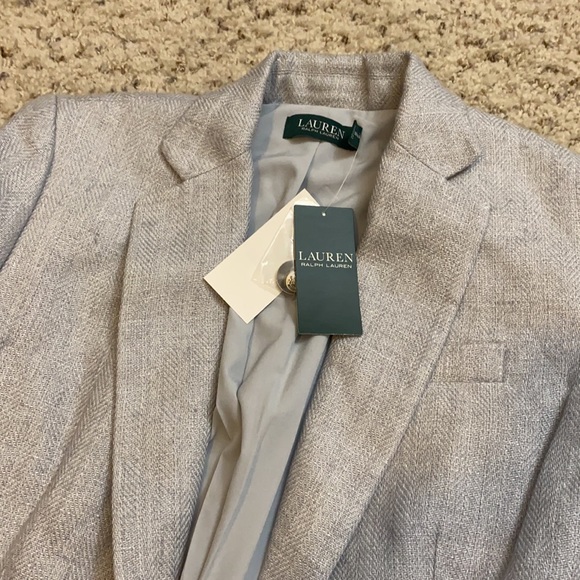 Herringbone Linen Blazer - Picture 2 of 7
